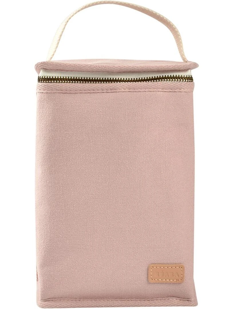 Pochette repas  isotherme canvas rose poudré   Rose
