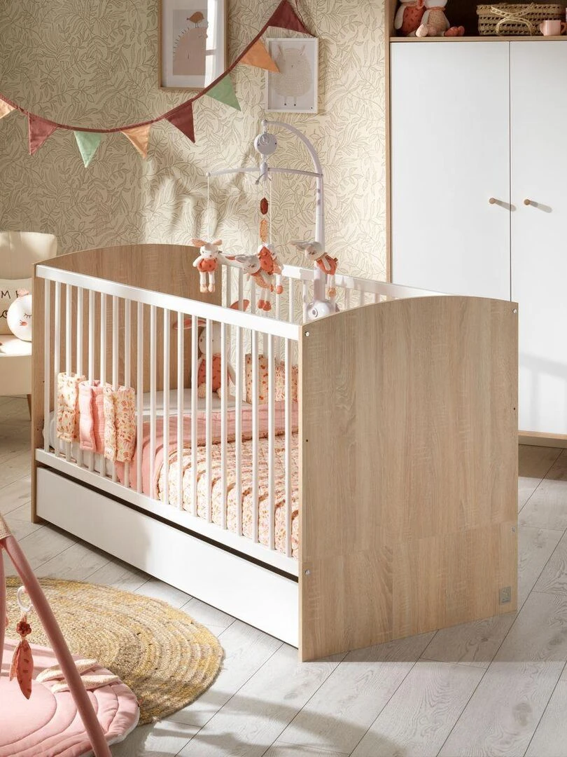 Tiroir pour lit bébé évolutif   SAUTHON   Blanc