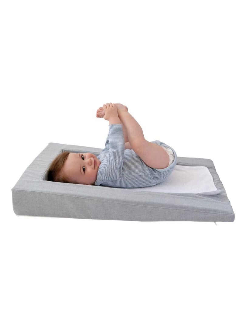 Candide   Matelas à langer douillet évolutif gris chiné   Gris