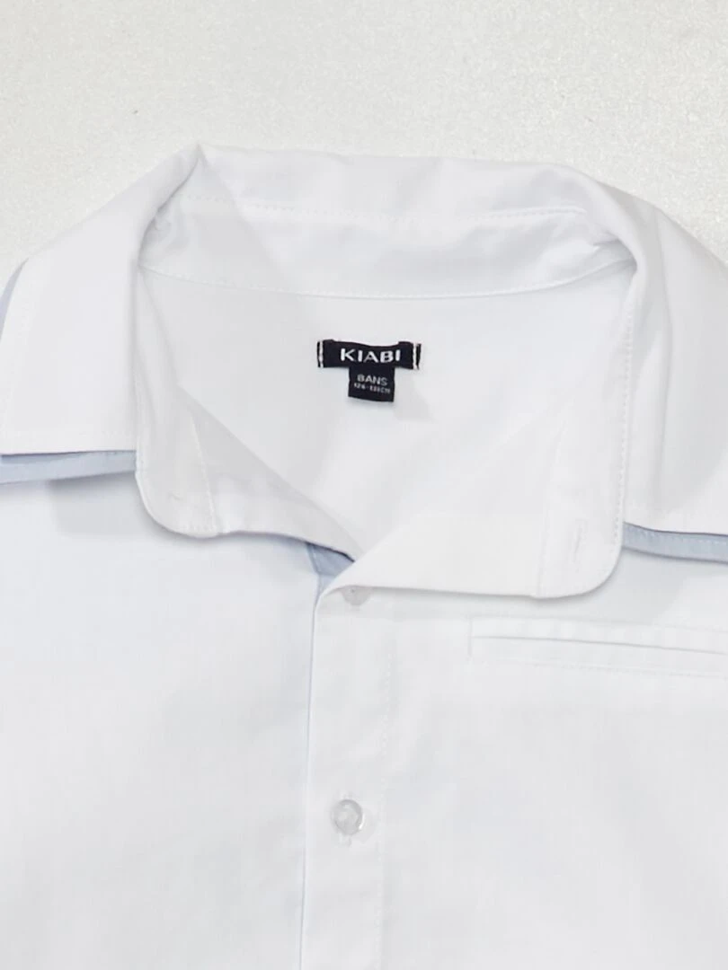 Chemise à manches longues blanc