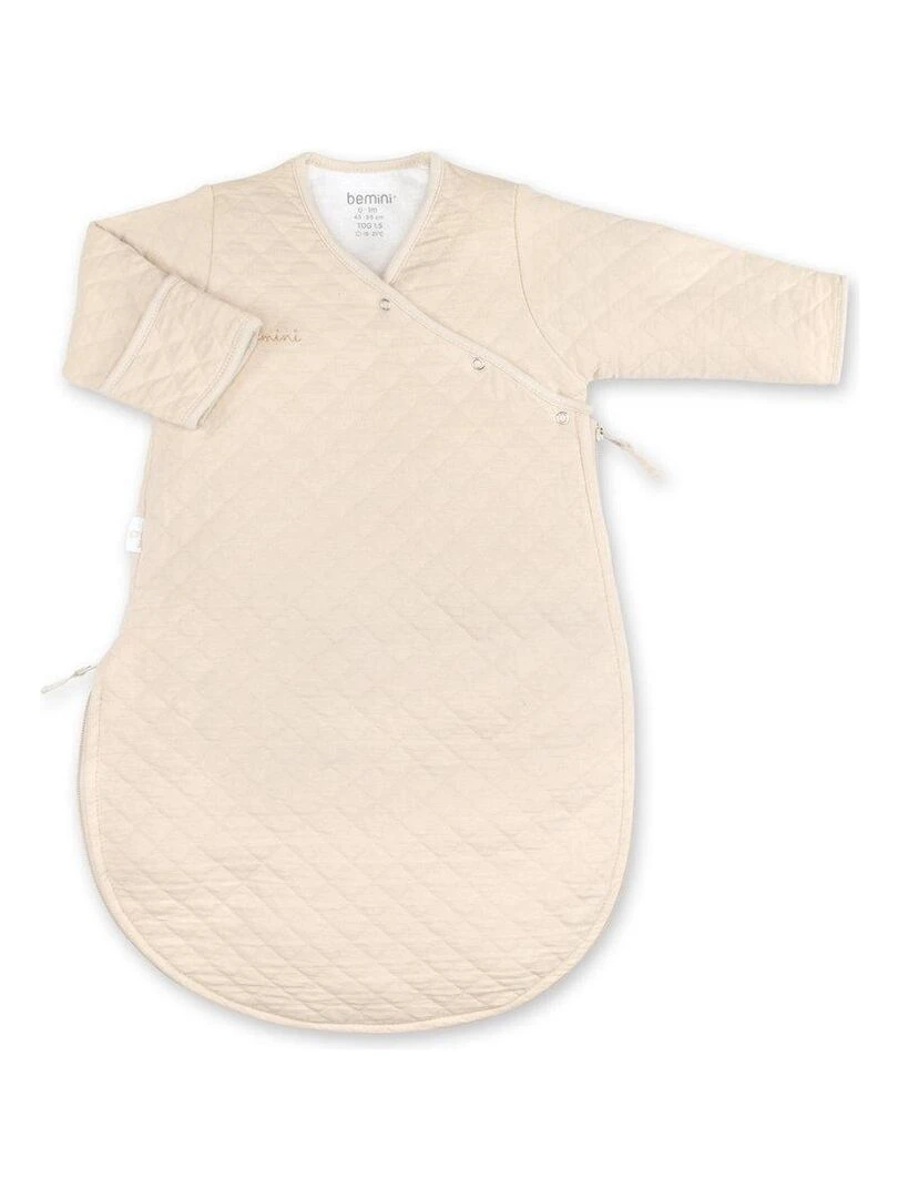 Bemini Gigoteuse  avec moufles Pady quilted jersey   Gris chiné