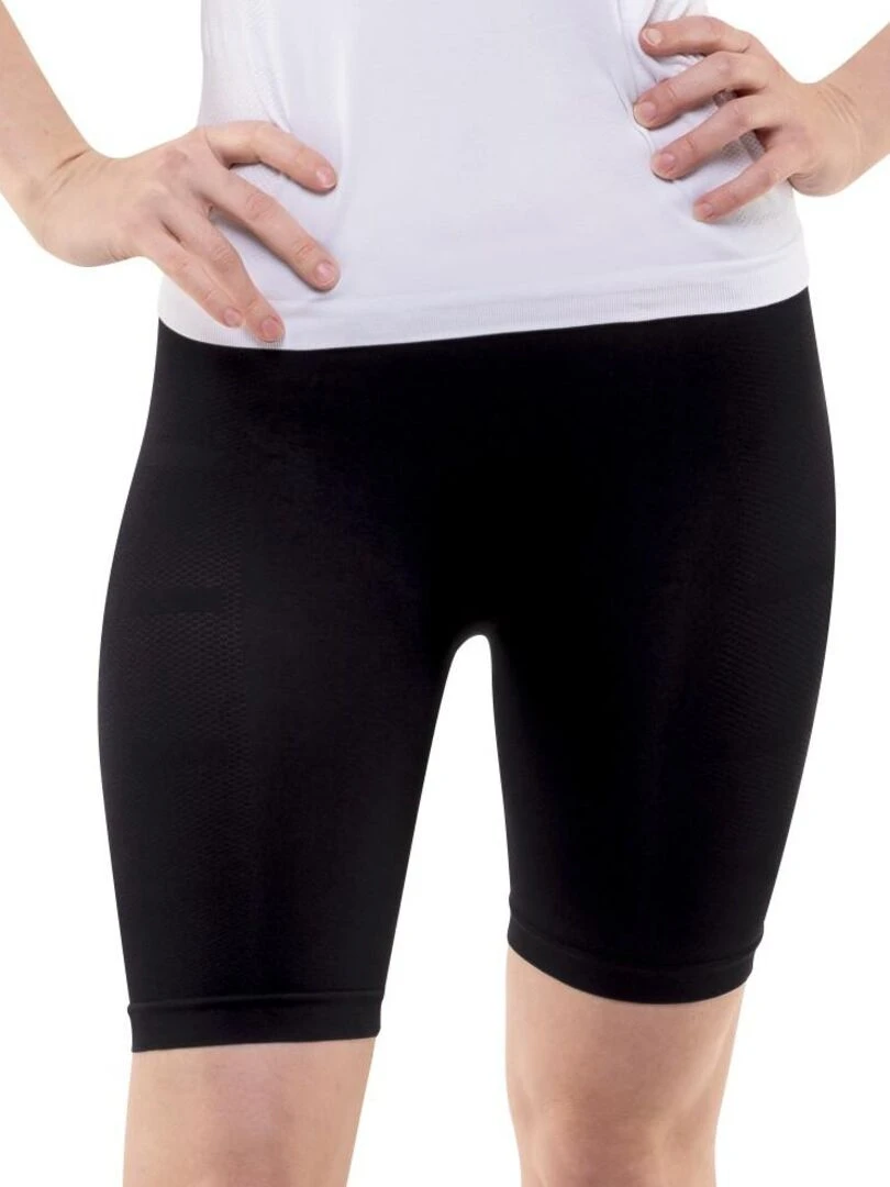 Short en mesh respirant et en fibre de Jade thermorégulant Noir