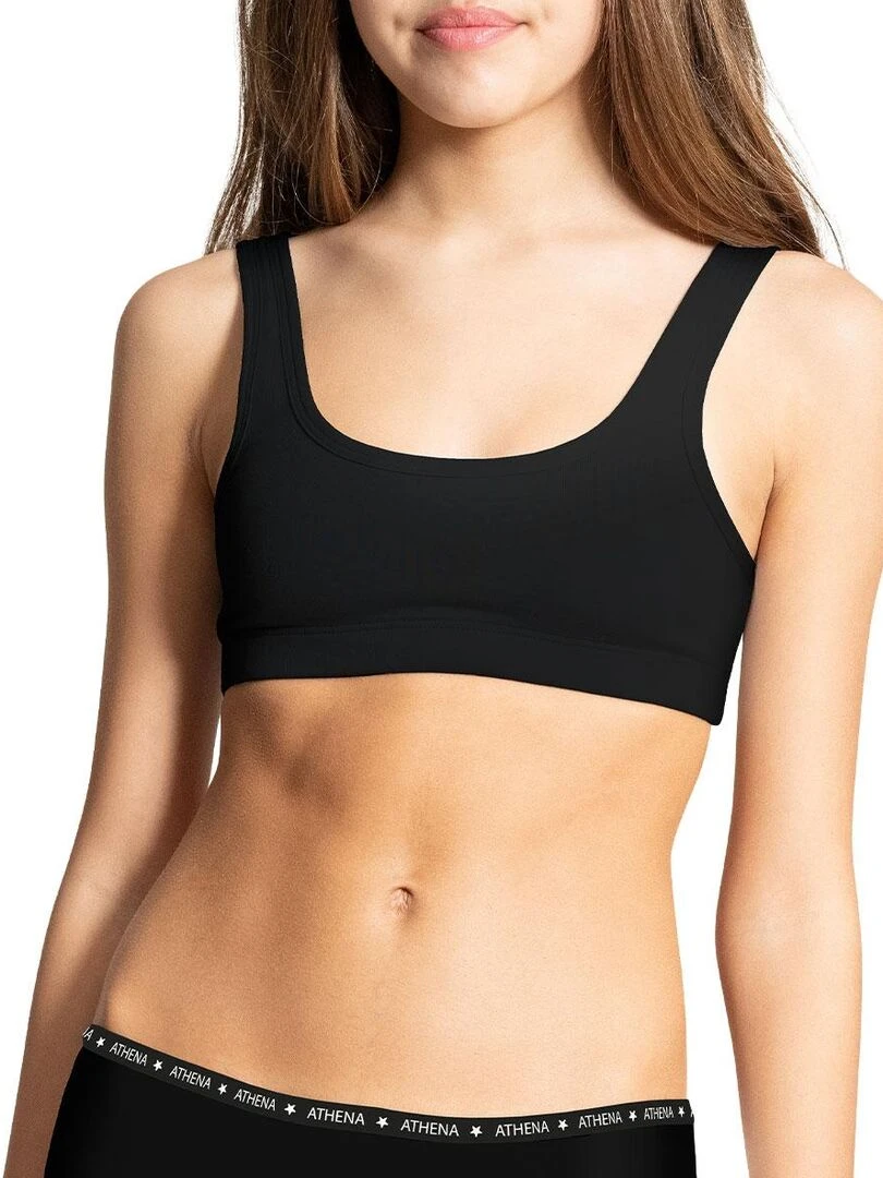 Lot de 2 brassières fille Ecopack Girl Mode   Fille   Noir
