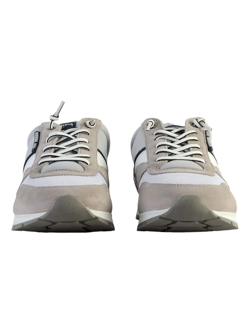 Basket cuir redskins Smith   Gris