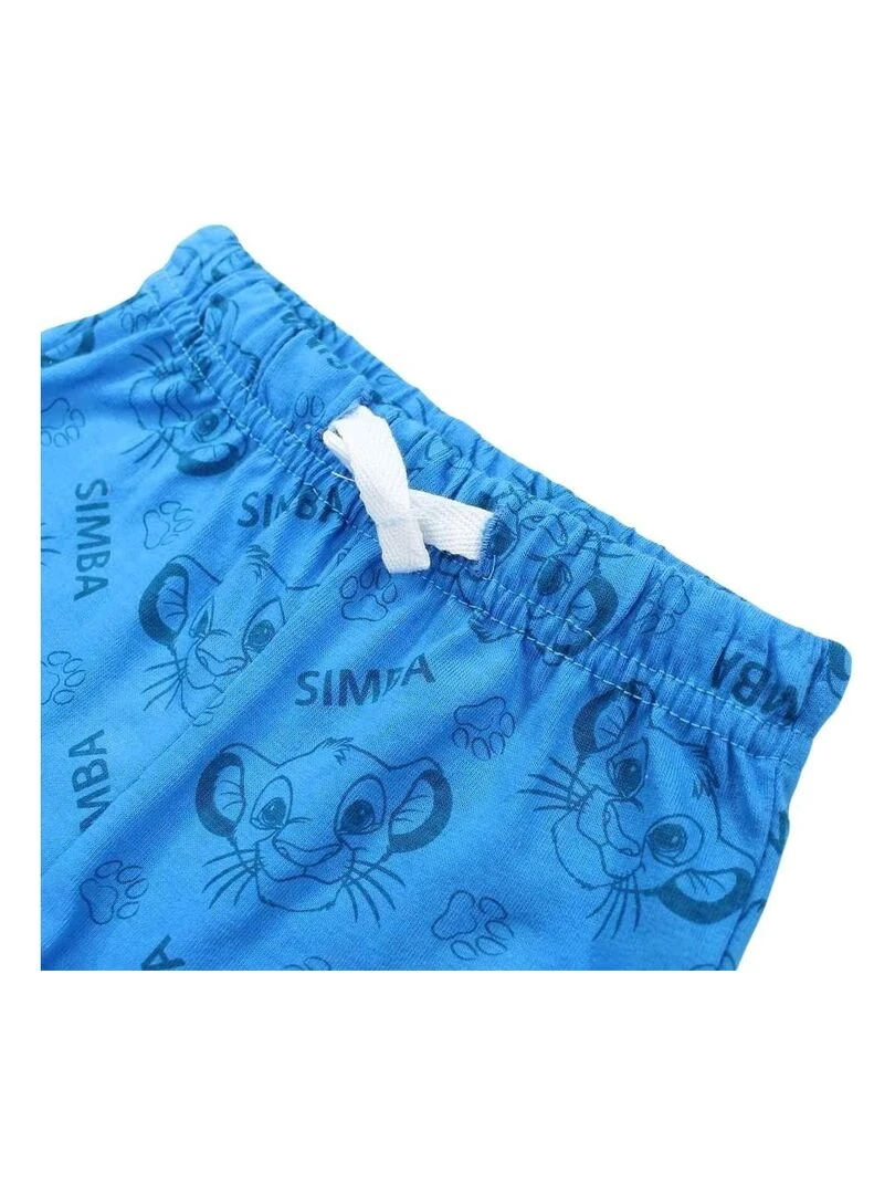 Disney   Ensemble T shirt short bébé garçon Imprimé Le Roi Lion   Bleu