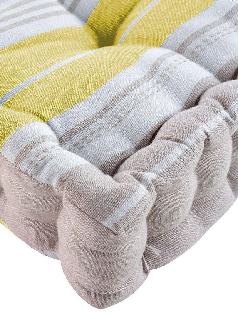 Coussin de sol Naturaline   Jaune