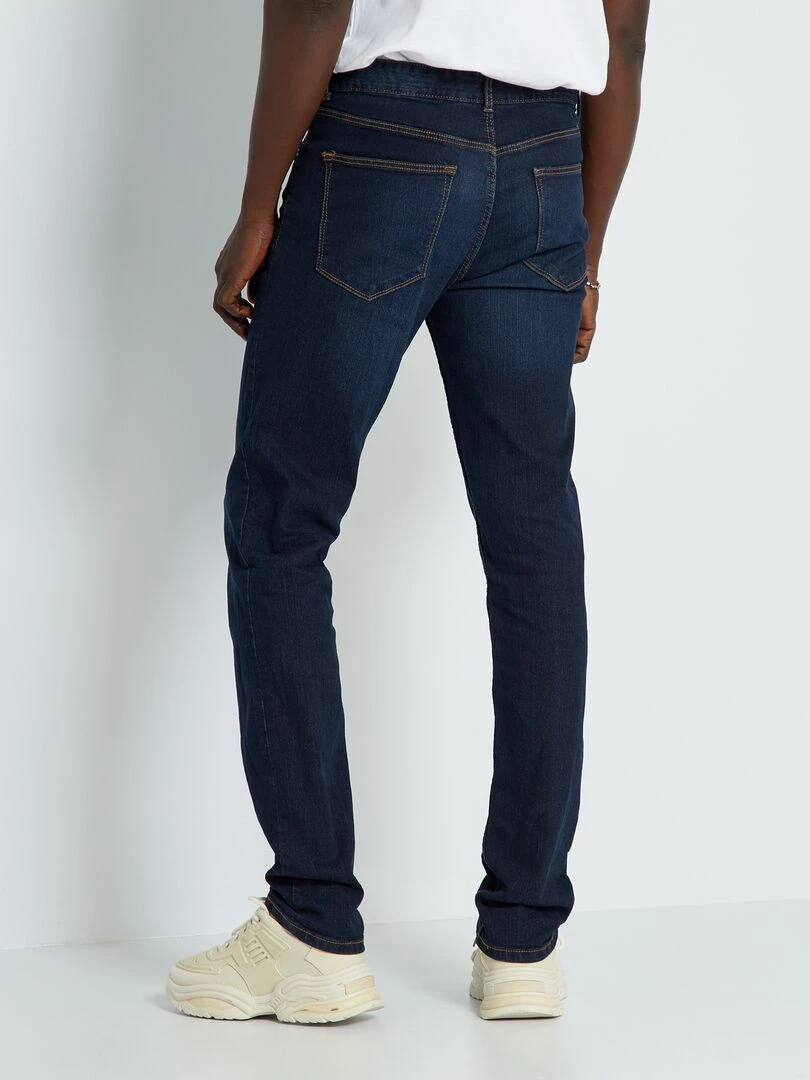 Jean slim stretch L34   Bleu foncé