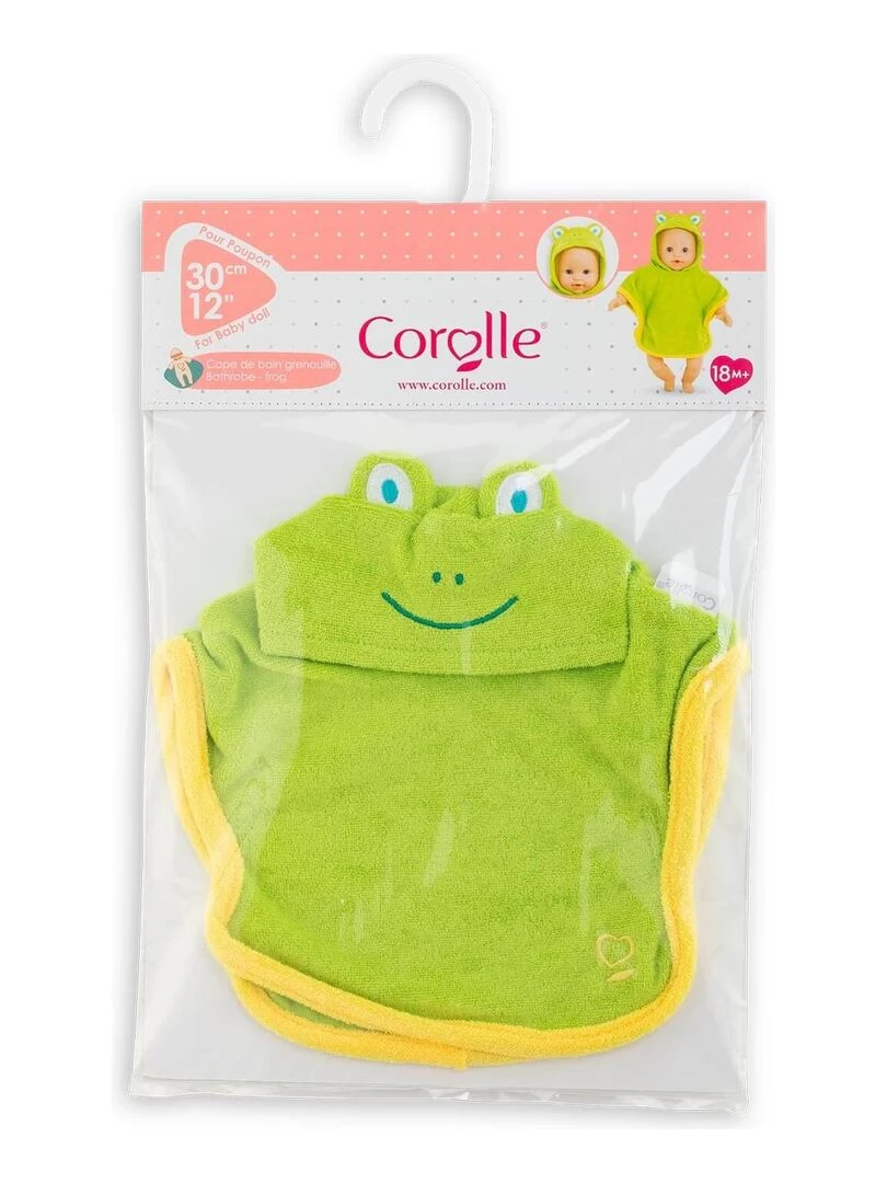 Cape de bain grenouille pour poupon 30cm   N/A