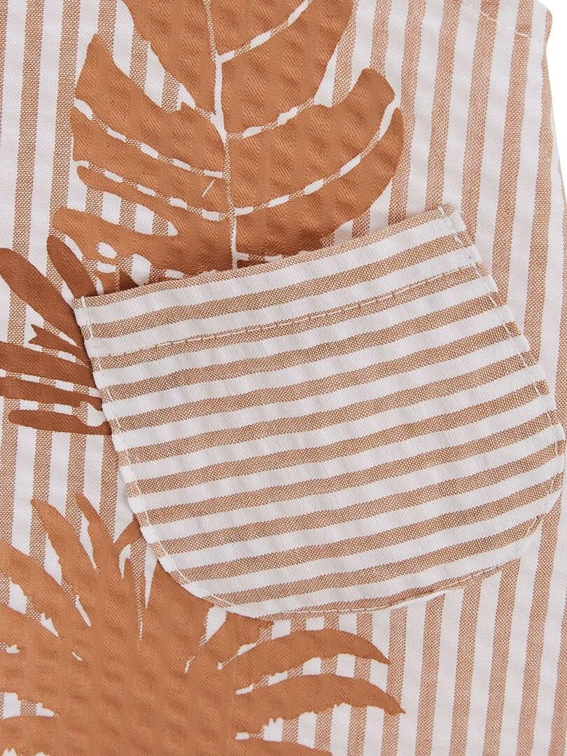 Ensemble salopette bébé et t shirt Oasis   Rose foncé