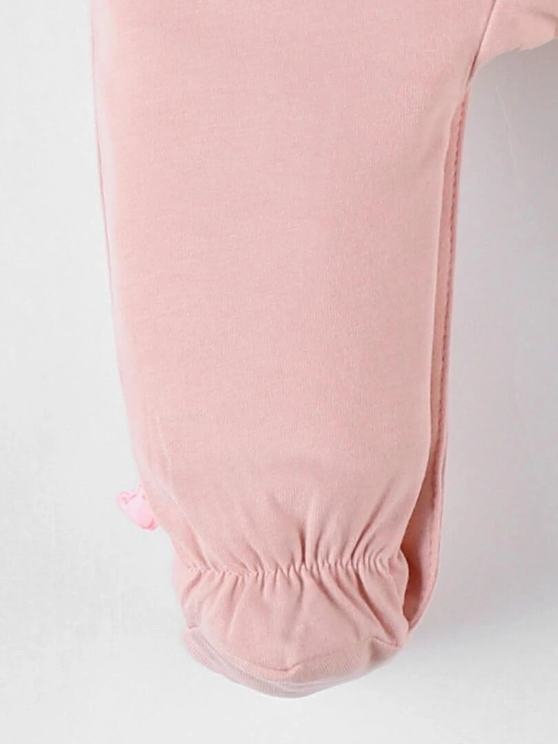 Pyjama 1 pièce fleuri en jersey  blush   Noukie's   Rose