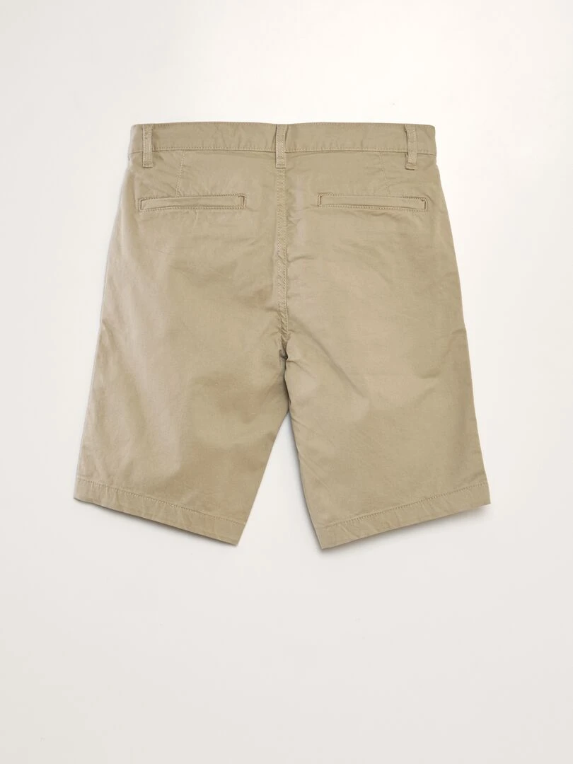 Bermuda chino uni Beige