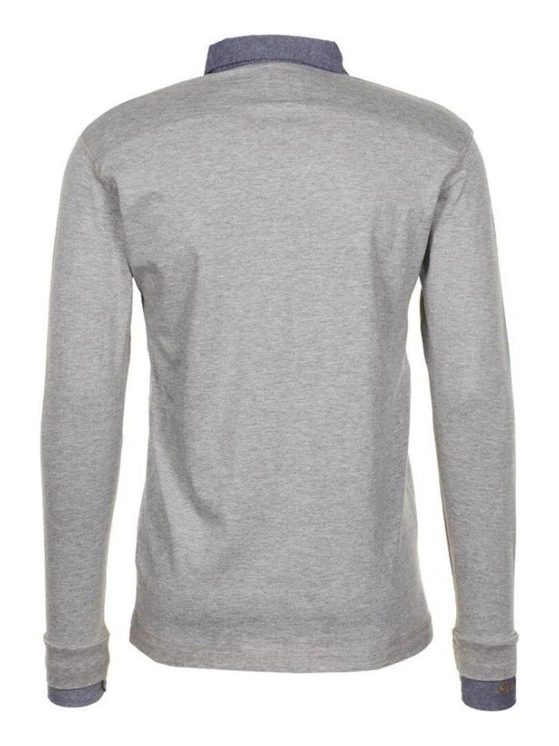 Polo manches longues homme CAZBI HARRY KAYN Gris
