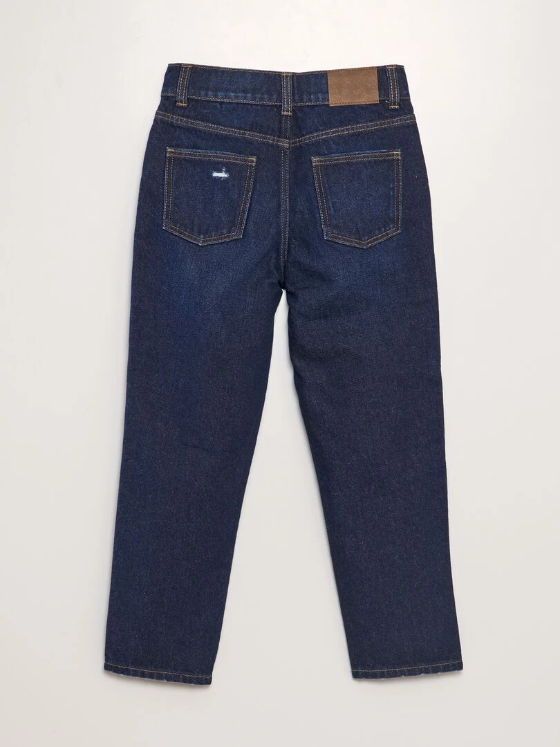 Jean droit à taille haute Rinse