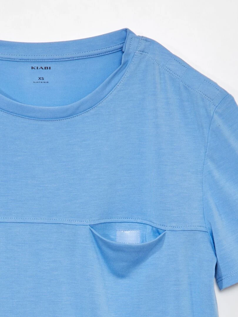 Tee shirt uni   So Easy   Bleu