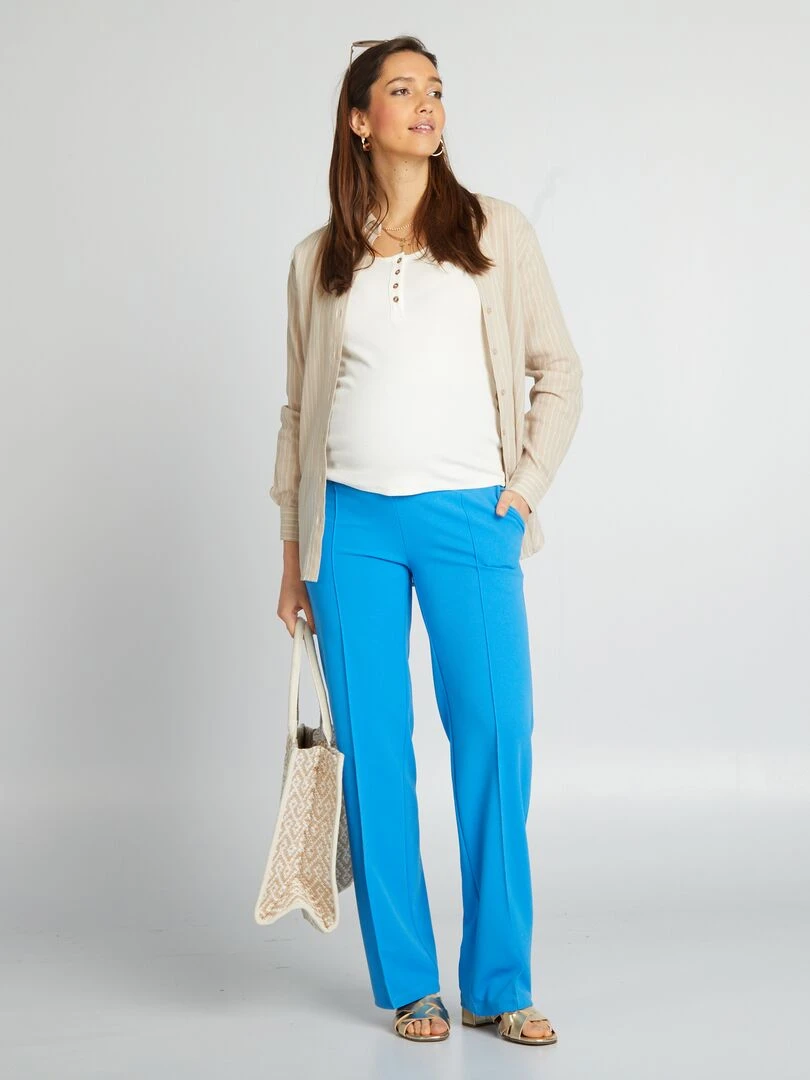Pantalon milano de maternité Bleu
