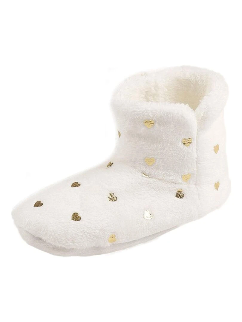 Chaussons boots Gold ivoire Ecru