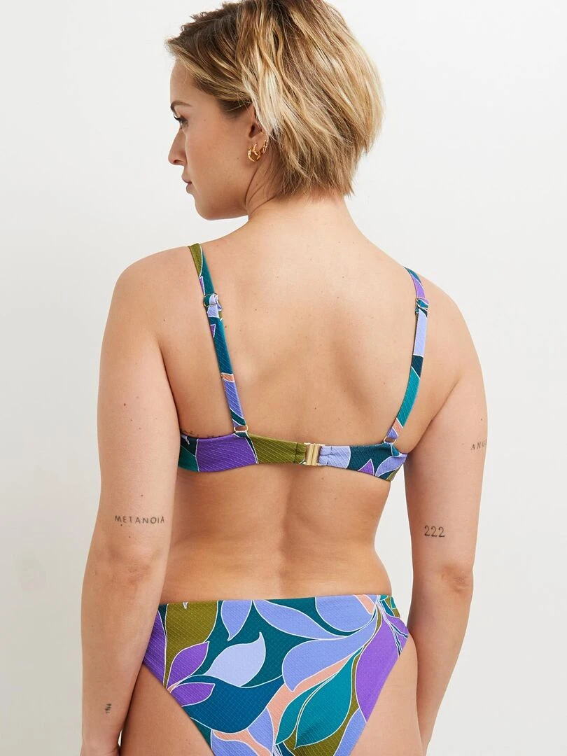 Maillot de bain emboit couliss Monica RougeGorge Lingerie Multicolore