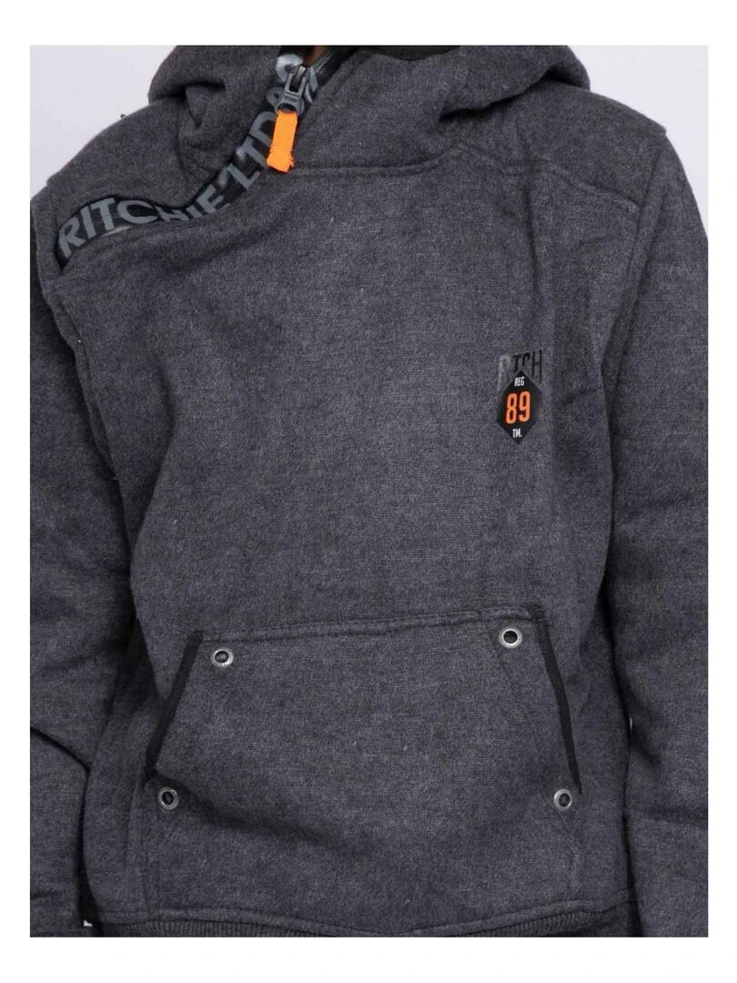 Sweat capuche WASLAW J   Gris