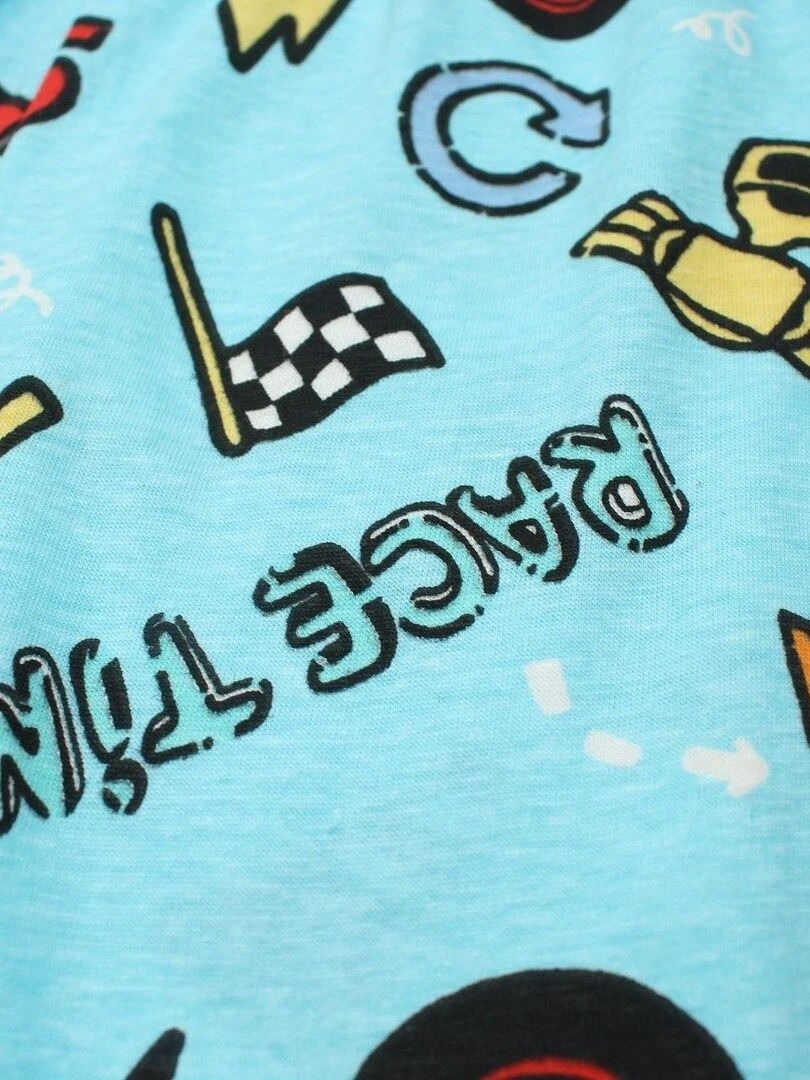 Cars   Ensemble ​​T shirt short garçon Imprimé Cars   Bleu