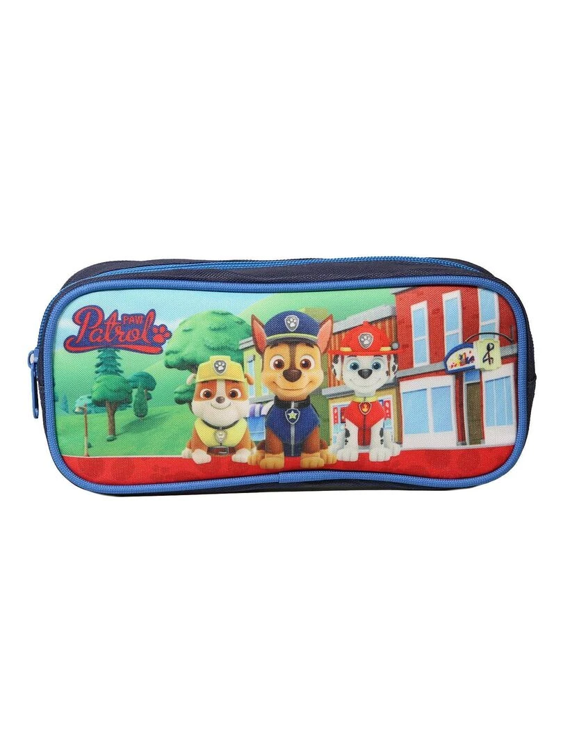 BAGTROTTER Trousse scolaire rectangulaire Pat Patrouille Bleue marine Bleu