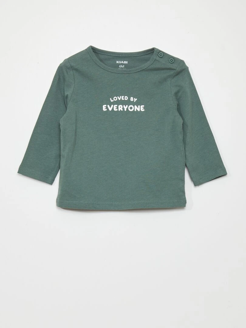 T shirt en jersey Vert