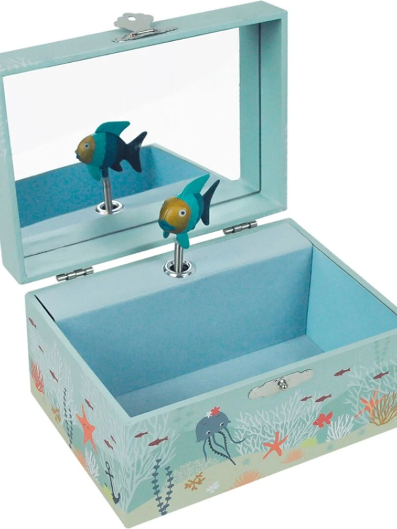 Boîte à bijoux musicale Océan Bleu