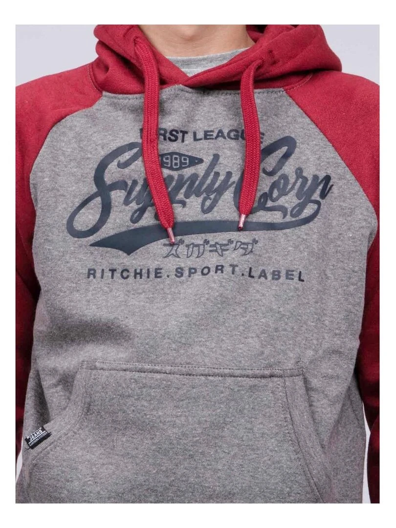 Sweat capuche WANDERLUST J   Bordeaux