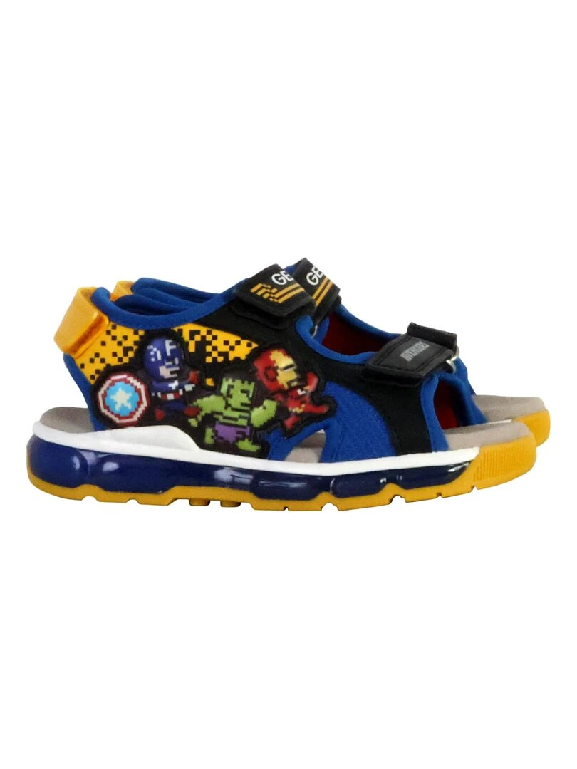 Sandales Cuir Enfant Geox Android   Bleu marine