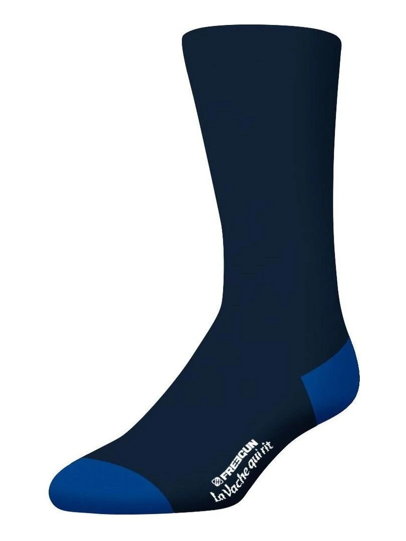 Lot de 4 paires de chaussettes homme La Vache Qui Rit Freegun   Bleu