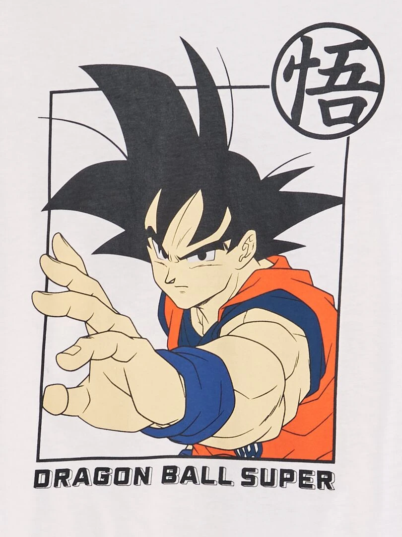 T shirt 'Dragon ball' blanc