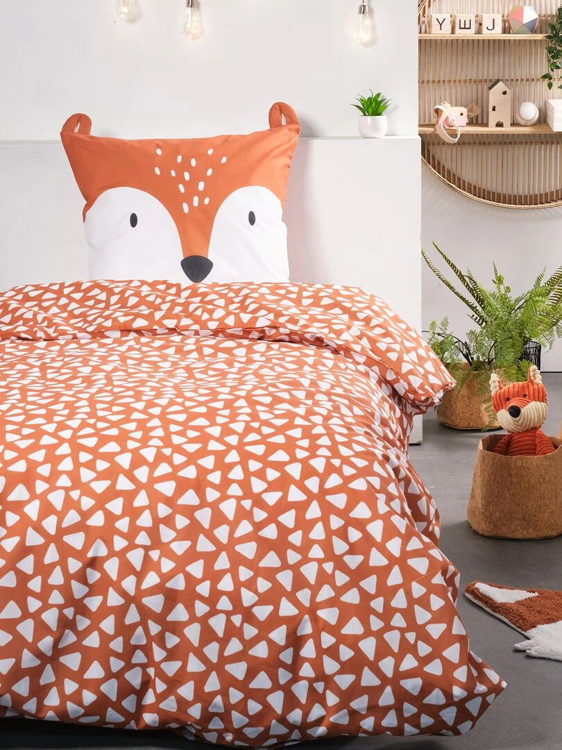 Parue de lit 'Renard' 1 personne Orange