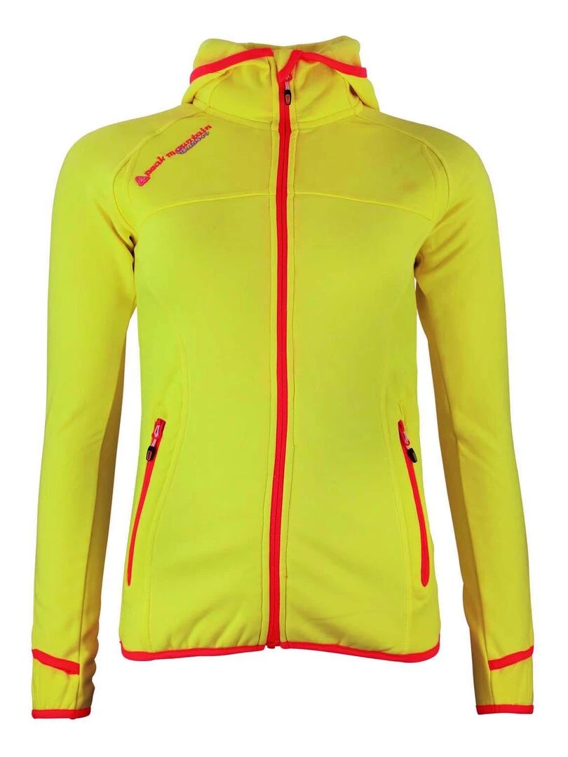 Blouson polarshell femme ACAMPUS Jaune