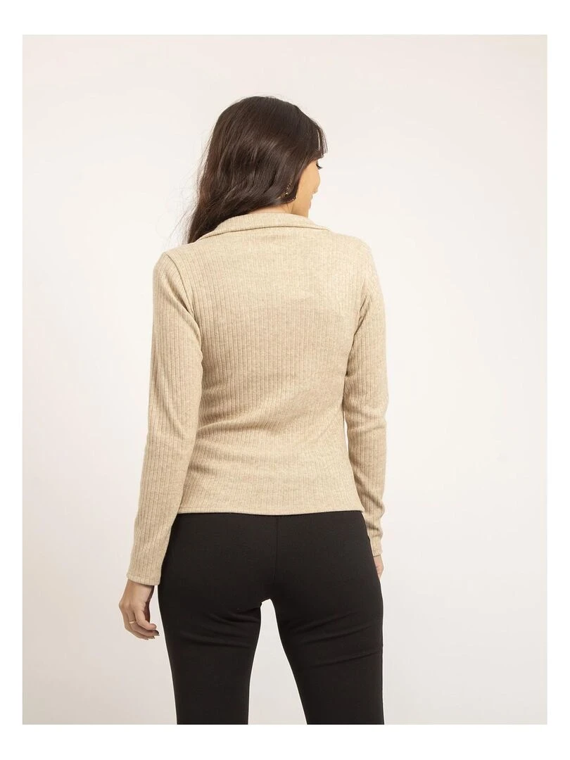 Pull fin KALEDA Ecru