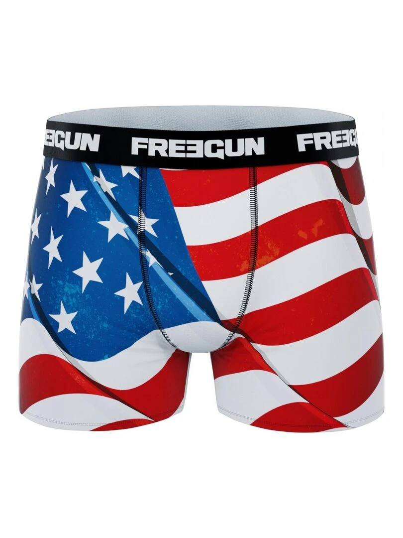 Lot de 6 boxers garçon Best Of Freegun   Jaune