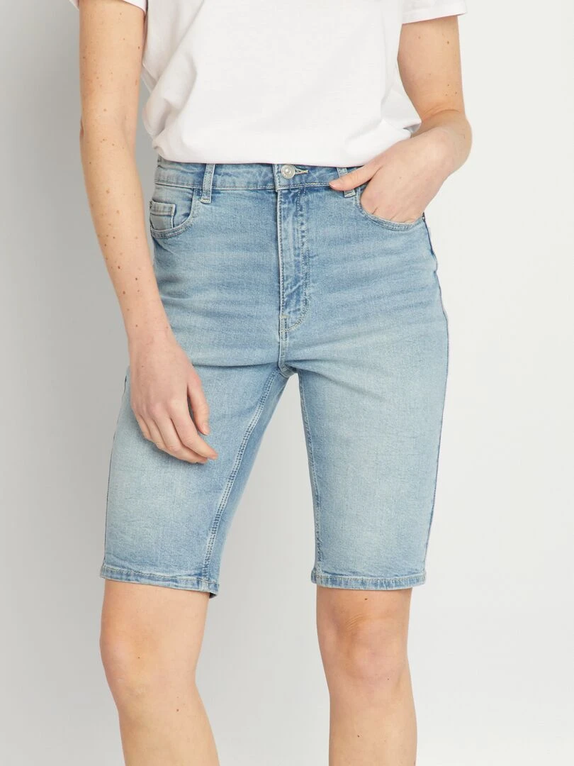 Bermuda en jean Triple stone
