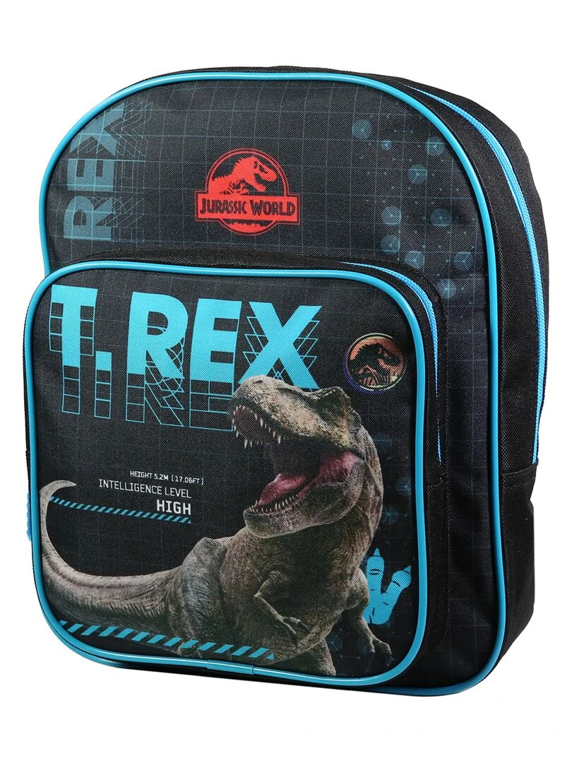 BAGTROTTER Sac à dos 31 cm avec poche maternelle Jurassic World Noir T Rex Noir