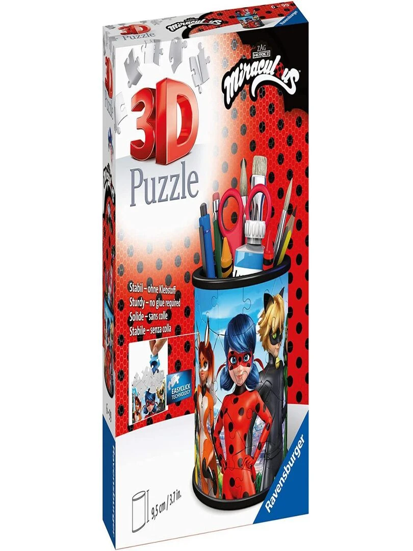 Puzzle 3D Pot à crayons Miraculous N/A