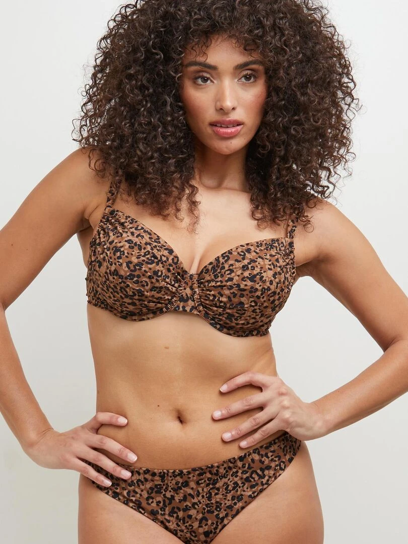 Maillot de bain emboitant Mambo RougeGorge Lingerie Marron caramel