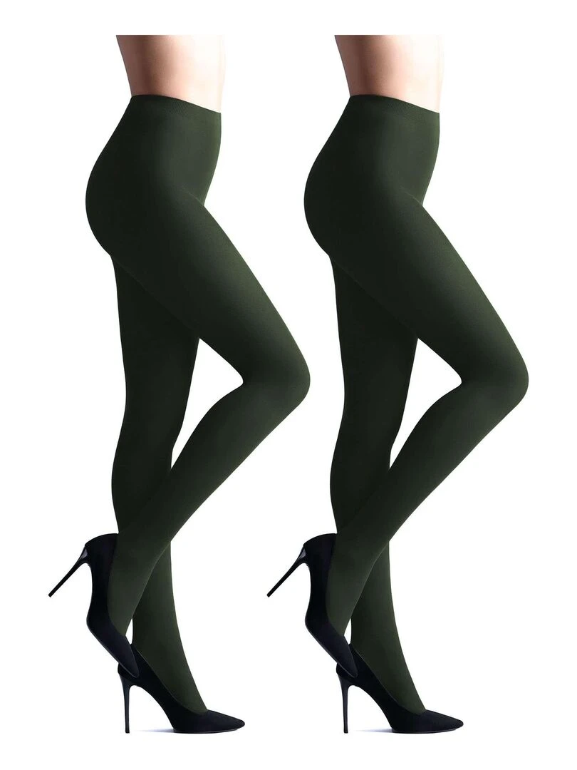 Giulia Samba 40den (Multipack) Opaque Collant Vert M Vert foncé