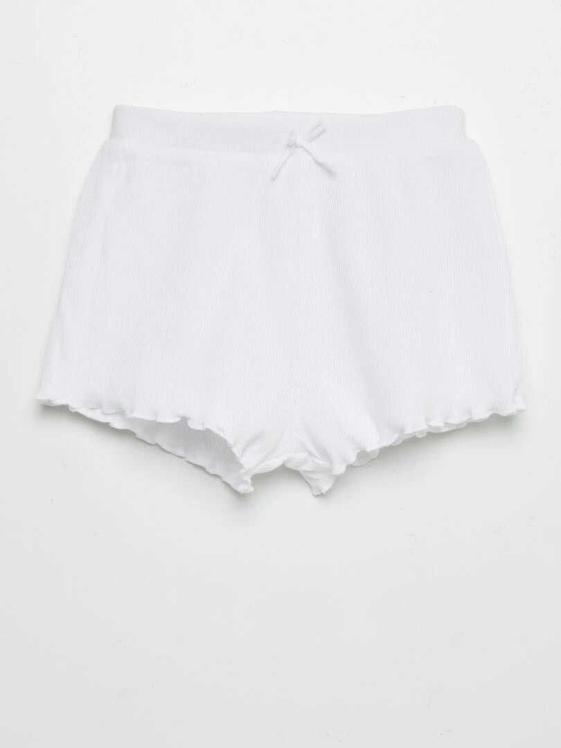 Lot de shorts côtelé   2 pièces   Rouge / blanc