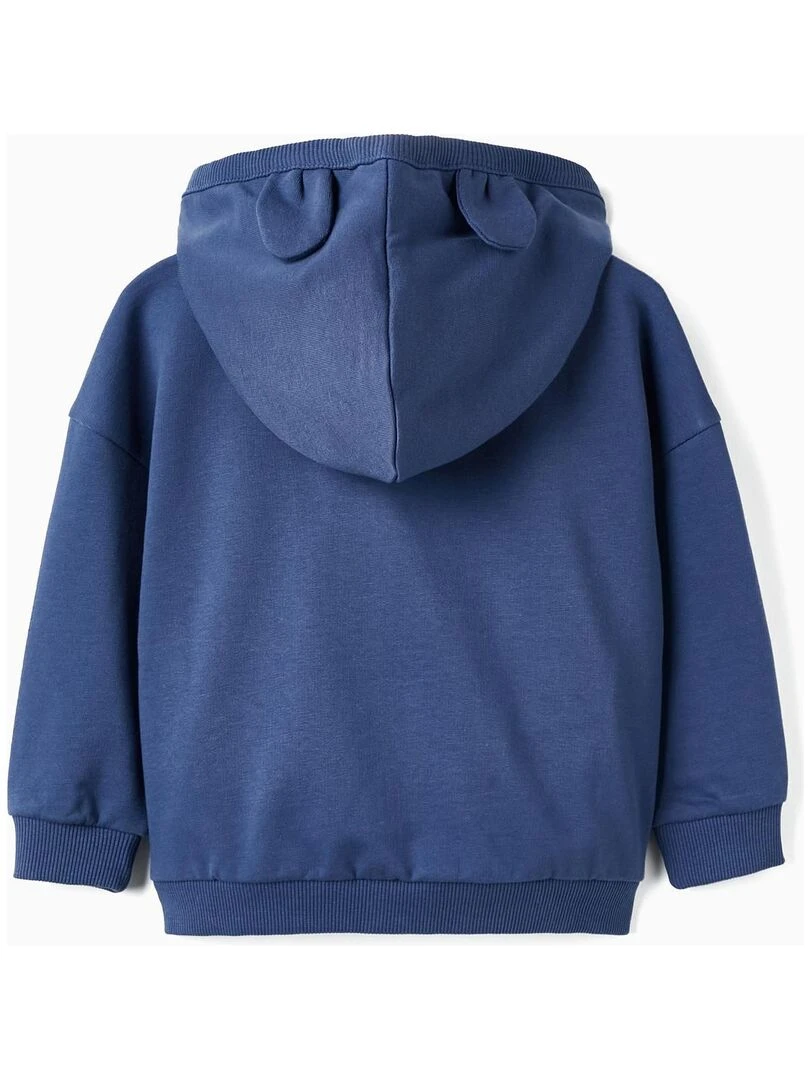 Manteau à capuche avec oreilles 3D pour bébé garçon 'Aloe There!' NATURE TAKEOVER Bleu foncé