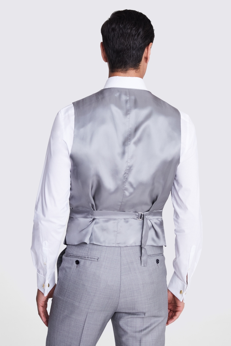 Tailored Fit Sky Morning Waistcoat   Buy Online at Moss