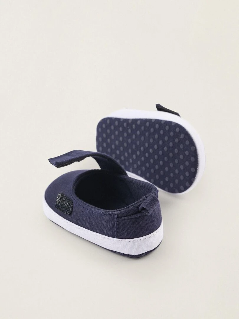 Chaussures à fermeture auto agrippante pour nouveau né  ATLANTIC COMPANY   Bleu foncé