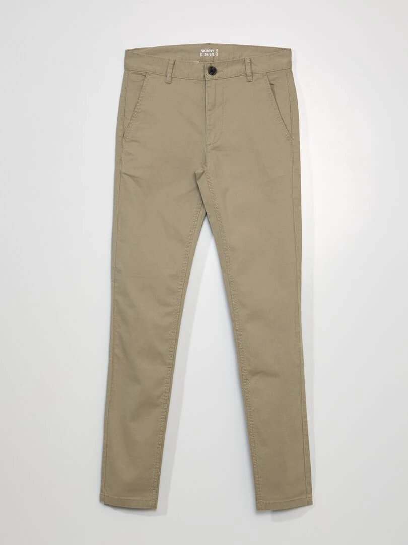 Chino skinny L34 Beige