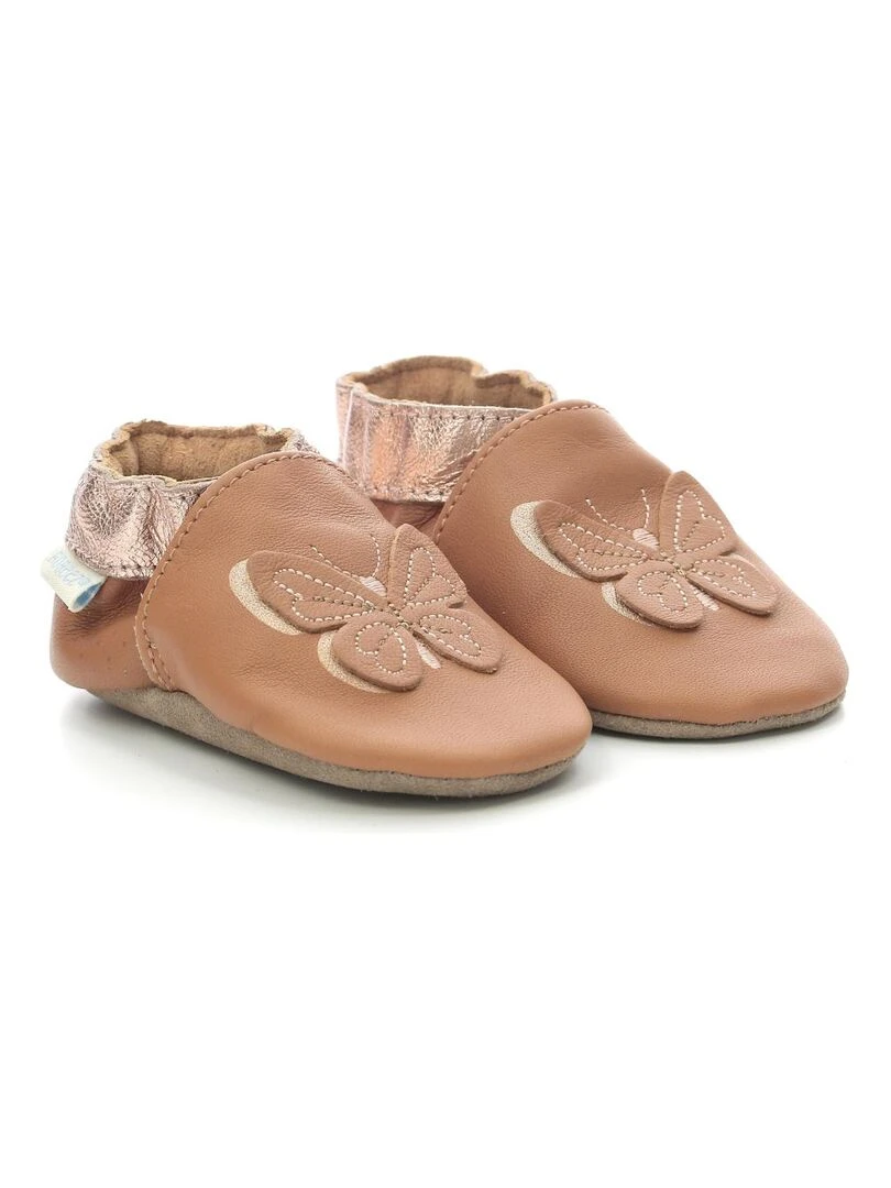 Chaussons Cuir Fly In The Wind Marron