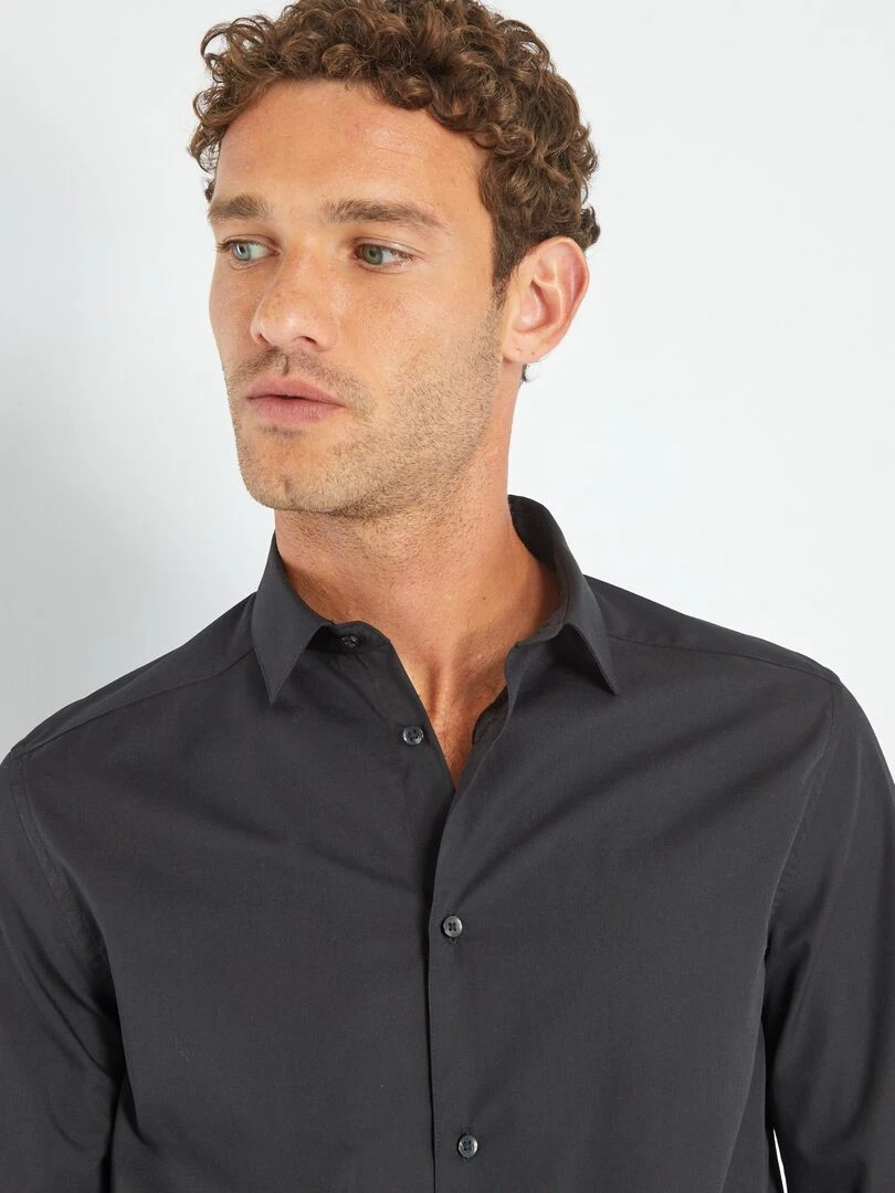 Chemise droite   noir