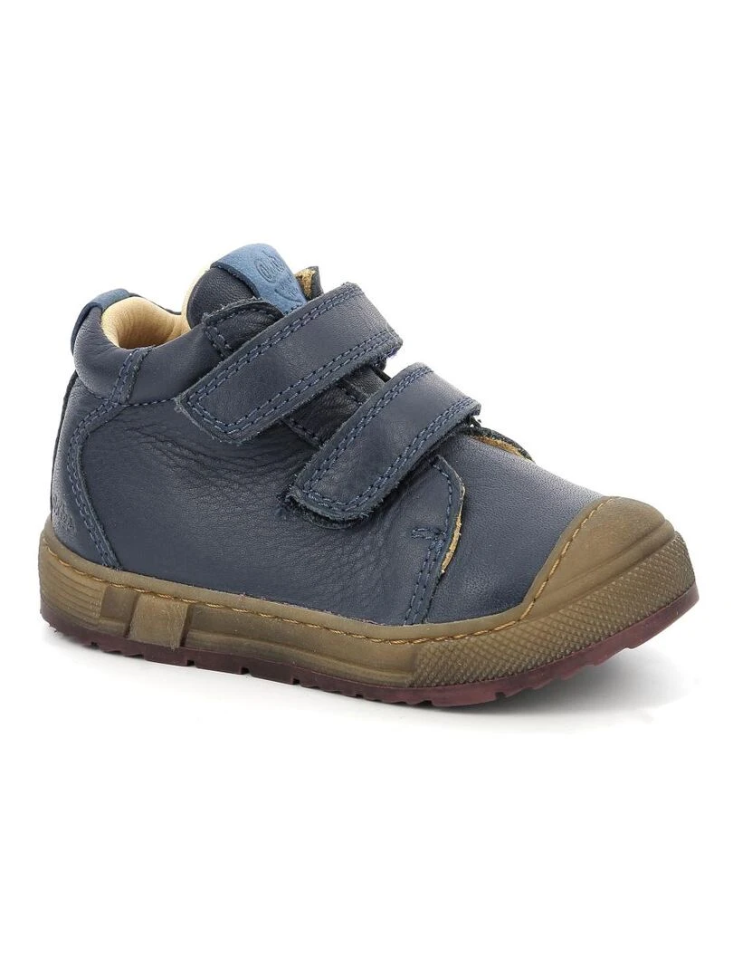 Bottillons Cuir Brett Bleu marine