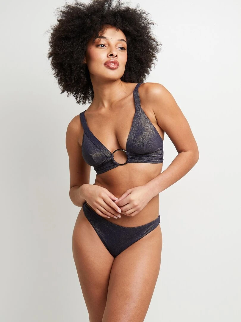 Maillot de bain triangle basque Magie RougeGorge Lingerie Gris