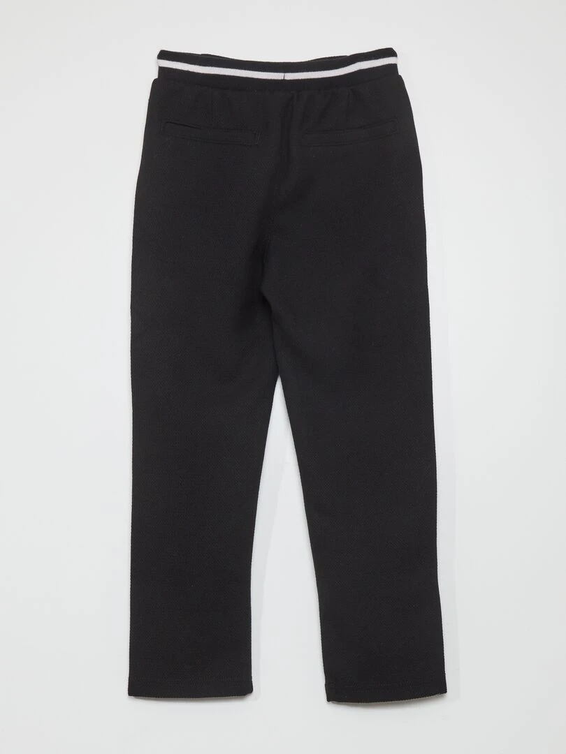 Pantalon de jogger façon tweed noir