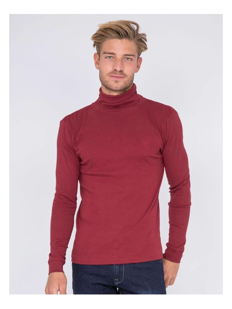 Sous pull pur coton WAREN Bordeaux